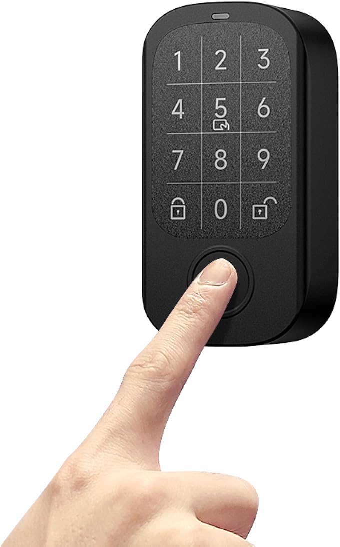 CANDY HOUSE Sesame Touch Pro, Smart Lock, Fingerprint, NFC Card, Passcord, Bluetooth Keyless Entry Door Lock for Front Door, Home, Airbnb, Vacation Rental