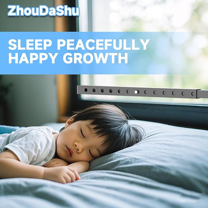 ZhouDaShu Adjustable Window Security Bars, Window Bars Security Inside Vertical, Window Bar Lock Prevent Burglary, Window Safety Bars for Children, Window Stick Extends from 16.3-29.3 In(Black -1 pcs)