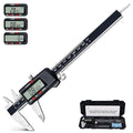 Kynup Digital Vernier Caliper, Caliper Measuring Tool, Outside Micrometer Dial Caliper with Stainless Steel, Large LCD Screen, Auto - Off Feature, Inch Metric Fraction Conversion (6Inch/150mm)