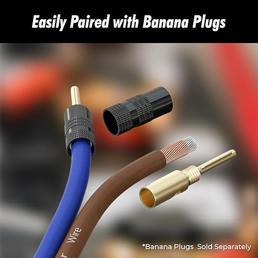 InstallGear 14 Gauge Speaker Wire 100 ft Cable, 14 AWG Speaker Wire Cable, True Spec Soft Touch Cables | Great use for Car Audio, Stereos, Home Theater Speakers, Surround Sound