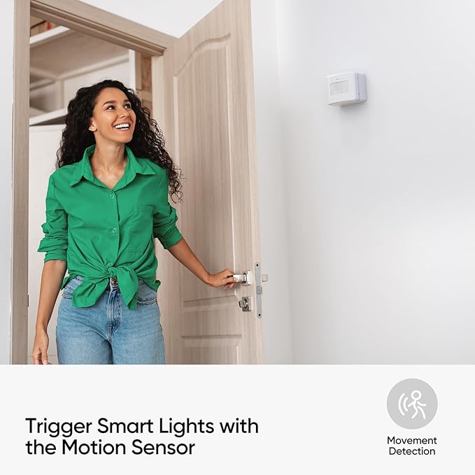 Onvis Smart Motion Sensor, Wireless Hygrometer, Thermometer, Works with Apple HomeKit, Smart Home Automation, PIR Motion Detector-Thread ((iOS 17.4 and Above is Required)