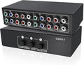 XMSJSIY Component AV Video Switch 3 in 1 Out Composite 5 RCA YPbPr RGB Selector Switcher AV Splitter Converter Box 3-Way Hub 1080P for Xbox 360 Wii PS2 PS3 DVD VCD EVD HDVD