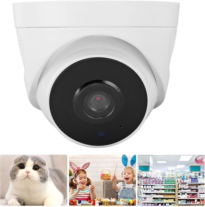 ZASCHMOY Home Security Camera, 1080P HD 2MP Indoor WiFi Surveillance Camera with Night and 2 Way Audio, for Baby Pet Monitor, Works