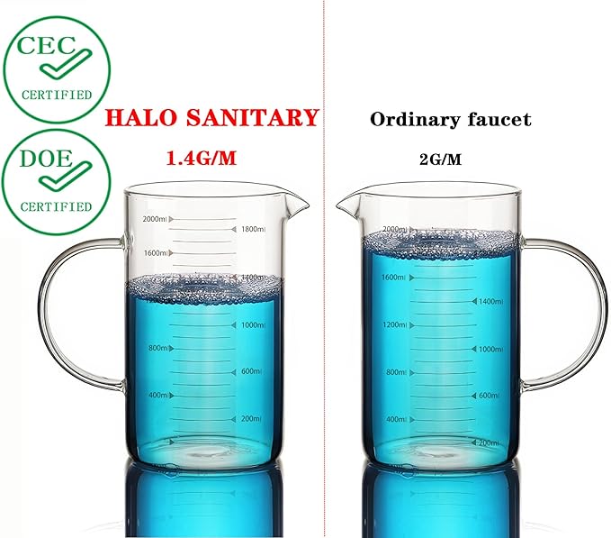 Halo Sanitary Updated H59 Brass Touchless Sensor Faucet for Office, Factory & Commercial with Deck Plate, Chrome Auto Bathroom Sink