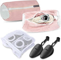 Wash Express Shoe Cleaning Kit: Shoe Washing Bag (2pcs), Mesh Laundry Bag for Shoe Dryer and Adjustable Shoe Trees (5 pc kit)