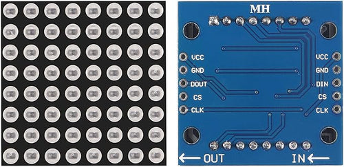 ACEIRMC 5PCS MAX7219 8x8 Dot Matrix LED Display Module 5V MCU Control MAX7219 88 LED Dot Matrix DIY Kit (B)