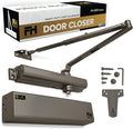 Finsbury Heavy Duty Commercial Door Closer Adjustable Size 1-6, Grade 1 ANSI/BHMA Certified, UL Listed, ADA Compliant, Hydraulic Backcheck & Delayed Action High Traffic (Duronotic)