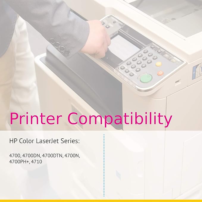 CS Replacement Toner Cartridge Compatible with HP 643A Q5952A Yellow Color 4700 4700DN 4700DTN 4700N 4700PH+ 4710