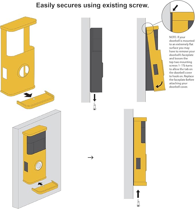 Garden Video Doorbell Cover (Compatible with Ring 3, 3 Plus, 4, Battery Plus, and Battery Pro) (Oiled Bronze)