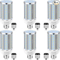 6 Pack 36W Corn LED Light Bulb,(320 Watt Equivalent)Fanless E26/E39 Medium/Large Mogul Base LED Cob Lamp 5000K Daylight 5,400LM for Outdoor Indoor Garage Warehouse Factory Workshop Street Backyard