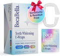 Boca Bella Teeth Whitening U-Wraps – 10 Treatments – 15% Hydrogen Peroxide, Enamel-Safe, No Harsh Sensitivity – Patented Strip Design with Aloe, Calendula & Peppermint – Fast, Even Whitening