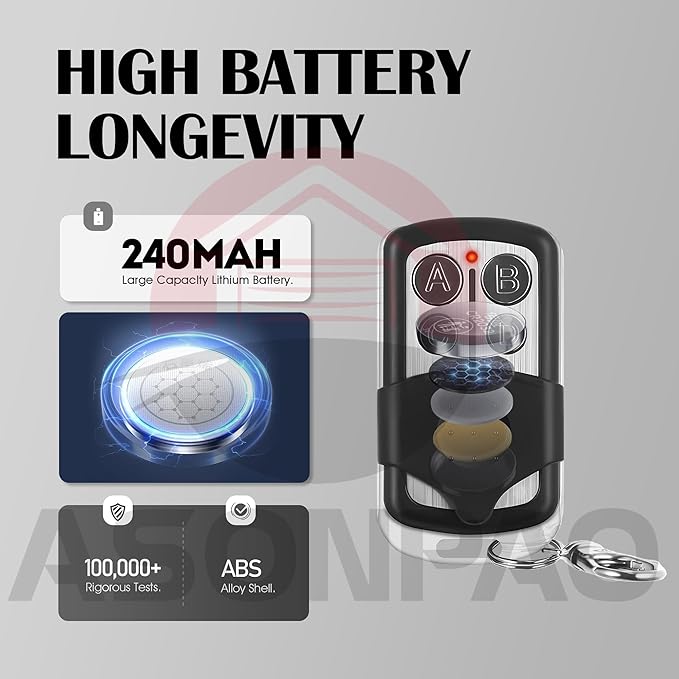 2 for Genie & Overhead Door Garage Door Opener Remote G3T-R G3T-A O3T-BX O3T-A【10-Year-Warranty】