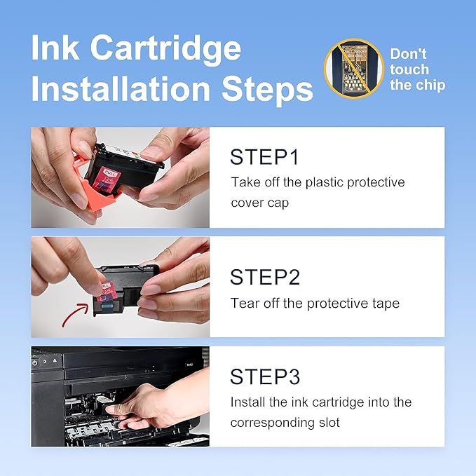 67XL Black Ink Cartridge for HP Ink 67 Replacement HP 67 Black Ink Cartridge HP67 HP67XL Envy 6055e 6000 6455e 6400 6458e DeskJet 2755e 2700 2700e 2752e 2734e 4155e 4100e Printer Ink HP 67 XL