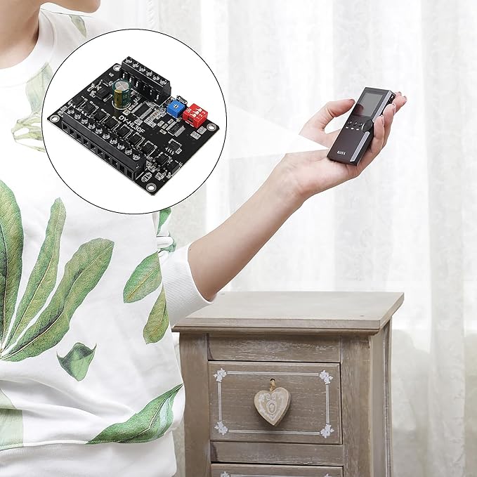 AITIAO 1PCS 30W Voice Playback Module, DC 9-24V Sound Module Music Player Voice Broadcast Device 9 Trigger Interfaces 8 I/O Trigger Modes Built-in 64Mbit Flash Storage