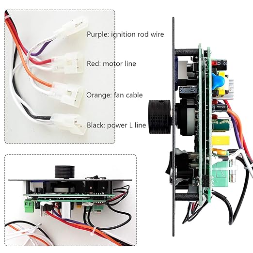 Digital Pro Controller for Traeger Grill Parts Control Panel Replacement with Meat Probes and Thermostat Board Sensor