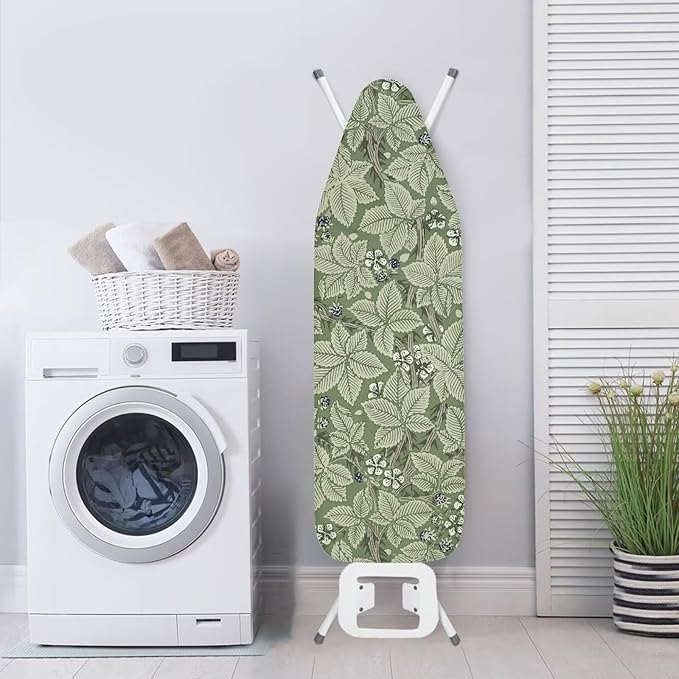 ZCFYGDX Ironing Board Covers Lightweight & Breathable Anti-Slip & Wear-Resistant (14 x 45 in) with Nylon Buckle Straps Elastic Edge Easy to Install, Scorch Resistant, William Morris Prints Size-S
