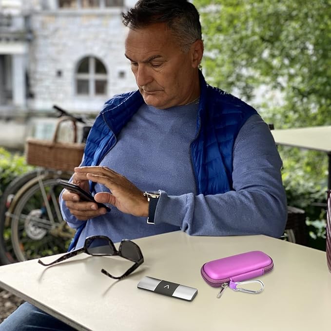 Heart Monitor Case Compatible with AliveCor Kardia Mobile ECG/for KardiaMobile 6L for Apple and Android Device - CASE ONLY (Purple)