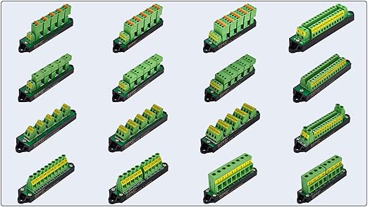 16Amp 300V 4x6 Position Pluggable Terminal Block Distribution Module. OONO D-1654GP