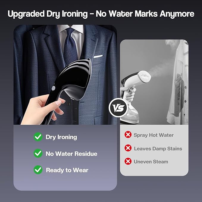 Cobuy Standing Garment Steamer with Dry Ironing, 2000W Powerful Steamer for Clothes with with Flat & Slant & Hanging Iron Options,3 Steam Modes, 25s Fast Heat-Up, Self-Cleaning, 2.2L Water Tank