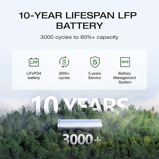 EF ECOFLOW Solar Generator DELTA 2 with 220W Solar Panel, LiFePO4 Battery,1800W AC/100W USB-C Output, Portable Power Station for Home Backup Power, Camping & RVs (AC Cable Included)
