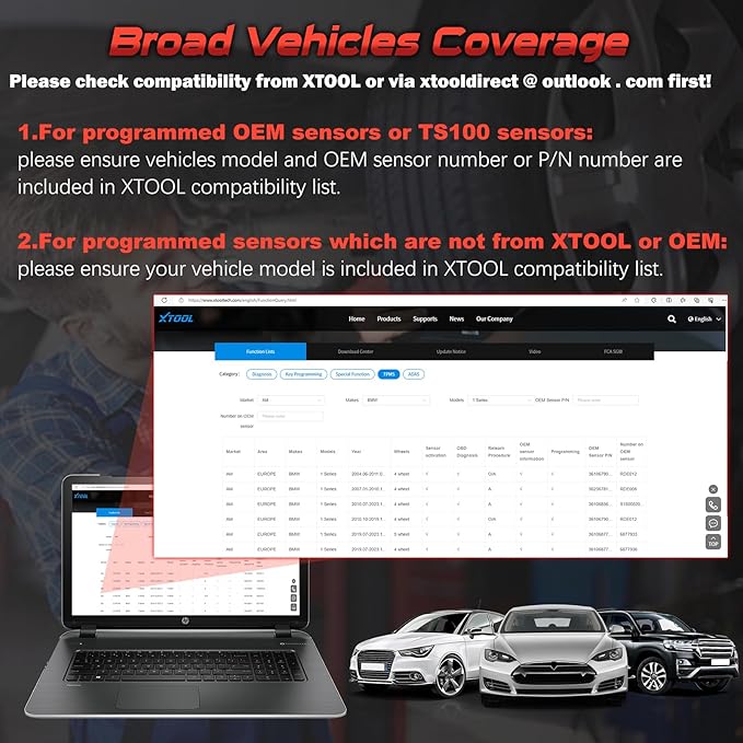 XTOOL TP150 TPMS Programming Tool, 2026 TPMS Relearn Tool, Activate/Relearn All Known TPMS Sensors, Program XTOOL TS100 Sensors (315/ 433MHz), TPMS Reset/Diagnosis