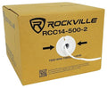 Rockville RCC14-500-2 14 AWG 500ft CCA Speaker Wire, CL2 Rated, in-Wall/Ceiling, 70V Compatible, Flexible Jacket, Easy Installation, for Home Theater and Commercial Audio