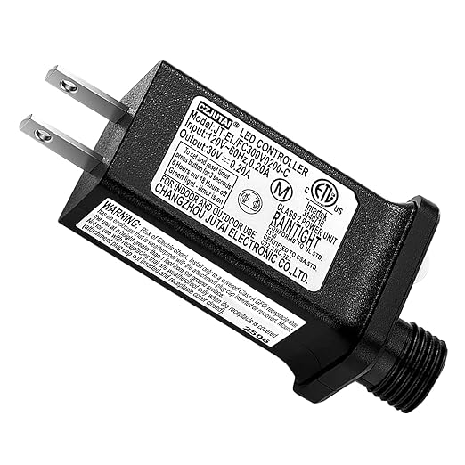 30V 0.2A LED Controller 8 Mode with Timer Memory Function Replacement Model JT-EL/FC300V0200-C Class 2 Power Supply IP44 Low Voltage Transformer for Halloween Christmas Light