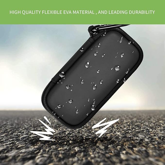 Heart Monitor Case Compatible with AliveCor Kardia Mobile ECG/for KardiaMobile 6L for Apple and Android Device - CASE ONLY (Dark Black)