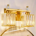 FDPBY Gold Bathroom Vanity Lights Crystal Vanity Light Bathroom Lighting Fixtures 2 Light Modern Vanity Lighting Fixtures