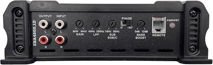 Orion Cobalt CBA4500.1D Monoblock 1-Channel Class D Amplifier for Car Subwoofer, 4500W, 1/2/4 Ohm Stable, Adjustable Low Pass & Subsonic Filter with Bass Boost, MOSFET Power Supply, Bass Knob Included