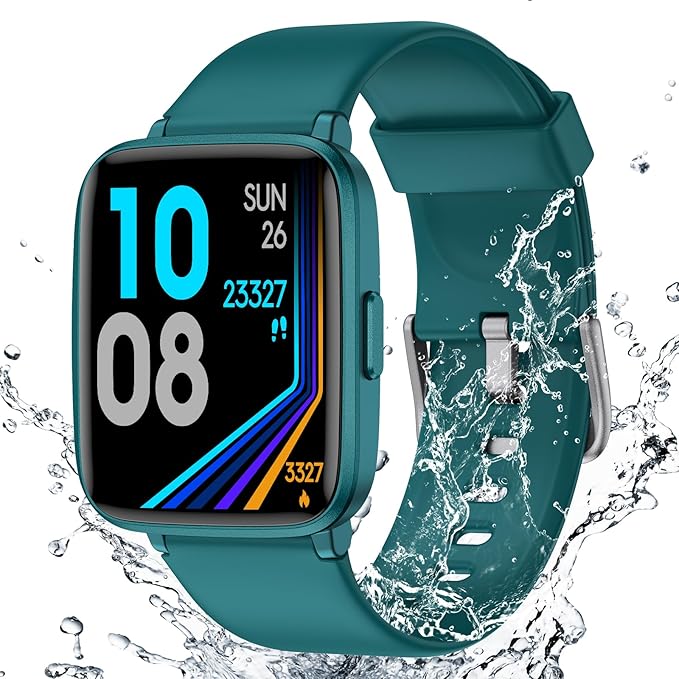 LIVIKEY Fitness Tracker Watch with Heart Rate Monitor, Activity Tracker with Pedometer, Sleep Monitor, Calories & Step Counter, IP68 Waterproof Smart Watches for Women Men Fitness Watch for Sports