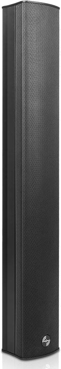 Sound Town Weatherproof Compact Aluminum Line Array Column Speaker with Wall Mount Bracket, 6 x 3 Woofers, 4 x 1.2 Dome Tweeters, Black, for Church, Indoor & Outdoor Installation (CARPO-M64B)
