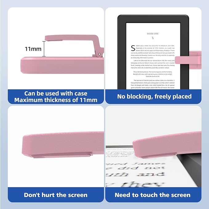 DATAFY Page Turner for Kindle Remote Control Page Turner Clicker for Kindle Paperwhite Oasis Kobo eReaders Reading Novels Kindle Accessories eBook Accessories with Storage Sleeves