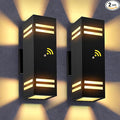 MZLITI Dusk to Dawn Outdoor Wall Light 2 Pack, Modern Exterior Lighting Fixtures for House, Black Outdoor Sconce Lights with LED Bulbs, Up Down Lights, Outside Garage Lights for House, Porch, Door