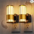 L LOHAS LED Night Light, Automatic Night Lights Plug into Wall, 2 Pack 0-100LM Adjustable Brightness Night Light, Dimmable Night Lights Plug in with Auto Light Sensor, for Bedroom Hallway Home Decor