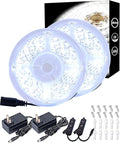 Aalnfe 2 Set Led Strip Lights for Bedroom Dimmable 10 FT 180 LEDs Rope Light Flexible Super Bright White Tape Lights for Ceiling Room Home Decor Luces LEDs （20FT）