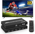 2x2 HDMI 4K Video Wall Controller with Media Player Function,4K@30HZ TV Wall Processor, 8 Display Modes 1x1 1x2 1x3 1x4 2x2 2x1 3x1 4x1 with Remote Control, 180°Rotate,with for 4x1-1 HDMI Input/Output