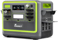 FOSSiBOT F2400 Portable Power Station 2400W (4800W Peak), 2048Wh LiFePO4 Battery Solar Generator with 1100W AC & 500W Solar Charging APP Control,1.5H Fast Charging, for Camping, Home Use, Emergency,RV