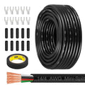 MOOKEERF 14/4 AWG Mini-Split Cable - 75FT 14 AWG 4 Conductor Control Cable 300V Stranded Oxygen-Free Pure Copper Wire for Mini Split Air Conditioner,Heat Pump,HVAC Systems and Speaker Systems