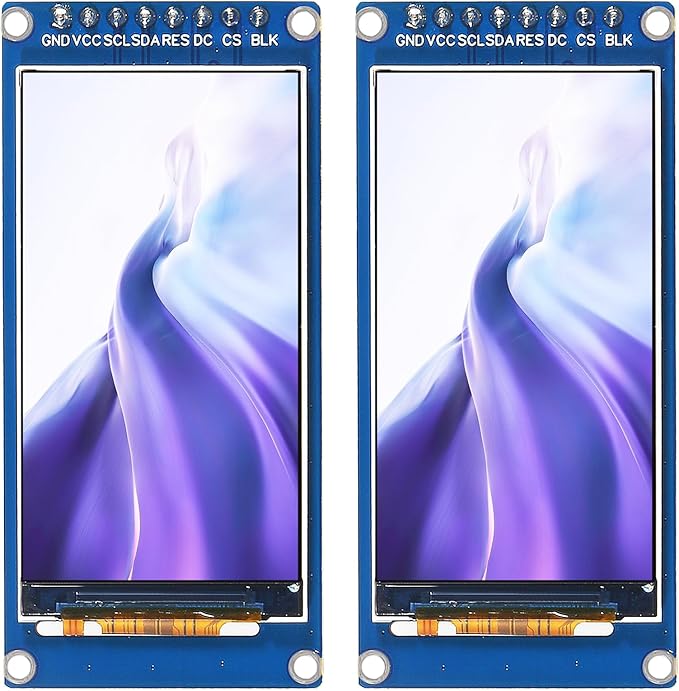 XIITIA 2pcs 1.9" SPI TFT LCD Display Module 170x320 RGB LCD Screen 3.3V ST7789 Drive SPI Interface 8pin Full Color for Arduino DIY