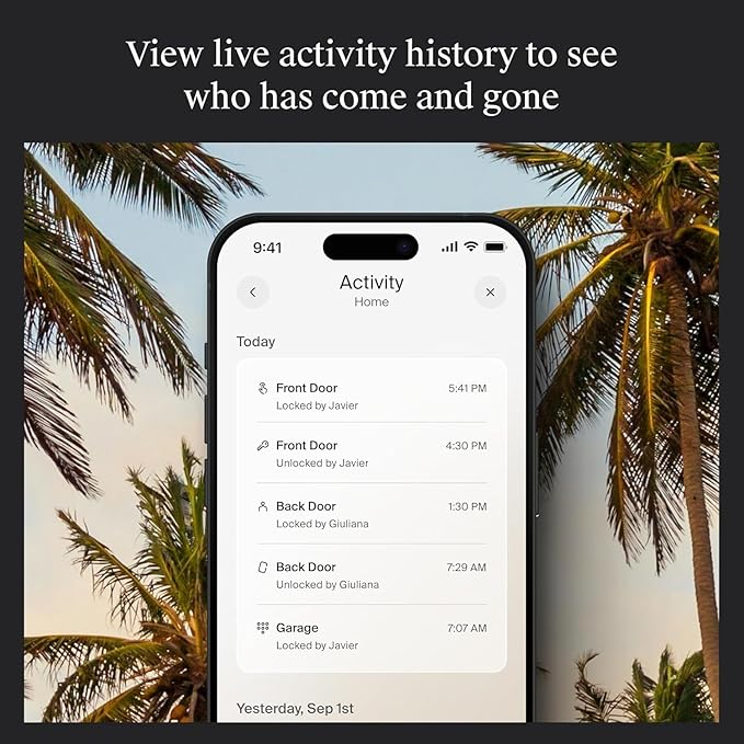 Level Lock+ WiFi Deadbolt Smart Lock - World's Smallest Smart Lock Plus Apple Home Key - Lock/Unlock Anywhere - Level App for iOS & Android - Works with Apple Home, Alexa, GoogleHome (Satin Nickel)