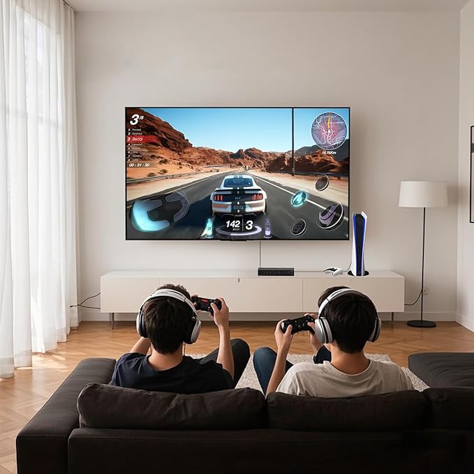 ZUZONG 4 AV to HDMI Converter + 4 HDMI2.0 Switcher(2 in 1) 4 Way RCA Composite to HDMI Adapter Support 4:3/16:9 Switching for N64 NGC WII Xbox PS2/3/4/5 DVD Xbox Series/ONE Switch/OLED