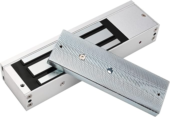 Electric Magnetic Lock 500KG 1200LBS Holding Force Electromagnet Lock 12V Fail Safe NC Mode Single Door for Access Control System/Metal Door/Fire Proof Door/Wooden Door/Glass Door etc. (500KG/1200LBS)