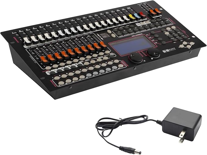 Ygybeyond DMX 1024Controller, DMX512, 1024 channel Controller, Stage Lighting Equipment & Accessorie For Dj, Ktv, Large Concert, DMX Light Controller (1024 channel DMX-1024)