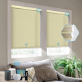 SmartWings Motorized Cellular Shades, Honeycomb Blinds Compatible with Zigbee/Alexa/Z-Wave/Homekit, Wireless Remote Control for Smart Home and Office in Customized Size,70% Blackout Cream