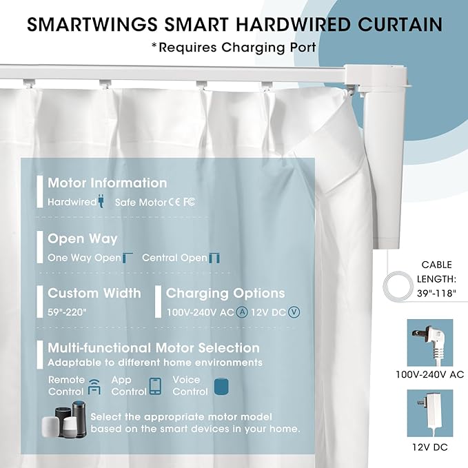 SmartWings Automatic Curtain Opener with Drapery, Motorized Vertical Blinds with Remote, Electric Closet Doors Sliding Panels Compatible with Alexa Google Homekit, Sheer Starry Brilliance