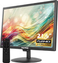 Suprlipy 21.5" FHD Mini LCD Monitor Display Screen 1920x1080 60Hz 16:9 BNC VGA HDMI AV with USB Input Built-in Loudspeaker for CCTV Security Camera DVR PC Game Console