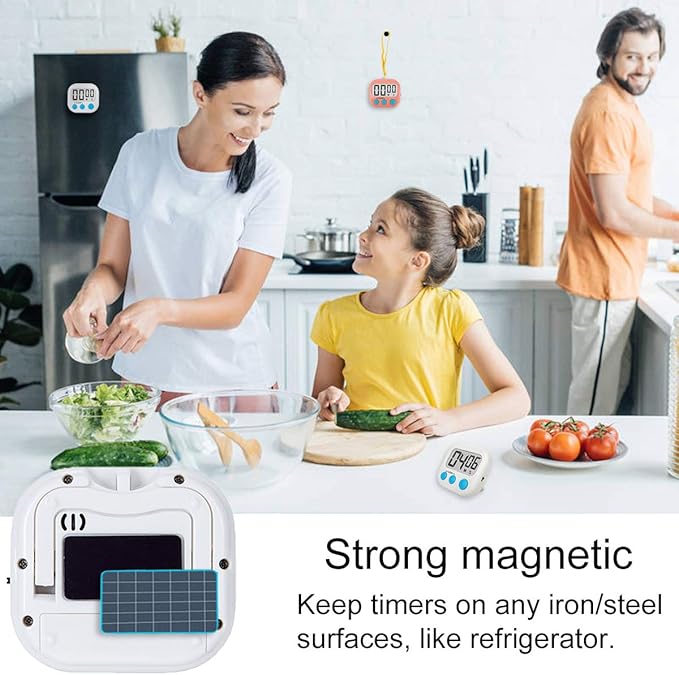 Classroom Timers for Teachers Kids Large Magnetic Digital Timer Teacher Supplies 2 Pack-Blue White