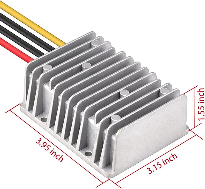 Cllena Waterproof DC/DC 12V Step Up to 24V Boost Converter 20A 480W Voltage Regulator Power Adapter