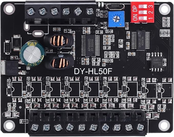 60W Voice Playback Module, PEMENOL DC 9-24V High Power Music Player Mp3 Trigger Amplifier 64Mbit Flash Storage Sound Board Support Sound and Light Alarm Present Electronics DIY